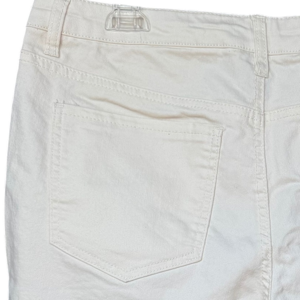 d. jeans Off White Denim Shorts Sz 14 - Picture 4 of 5